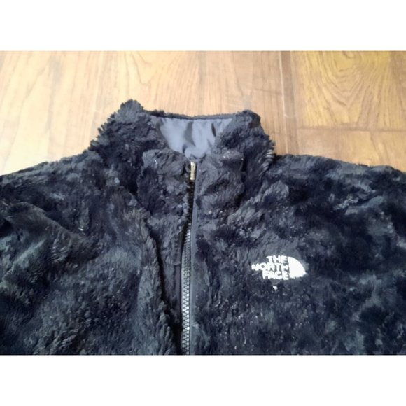 North Face Youth Girl Reversible Jacket Black & Gray Sz M 10/12. Read - Picture 4 of 9